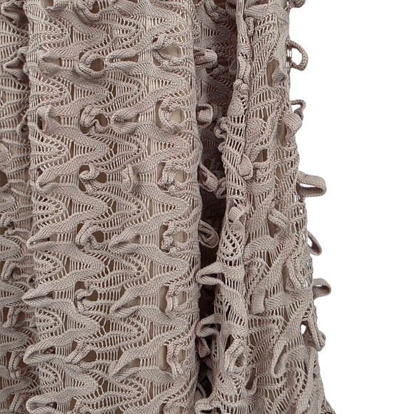 LuLaRoe Maxi Skirt Crochet Lace Overlay Black Waistband Women's‎ Size L - Picture 2 of 6